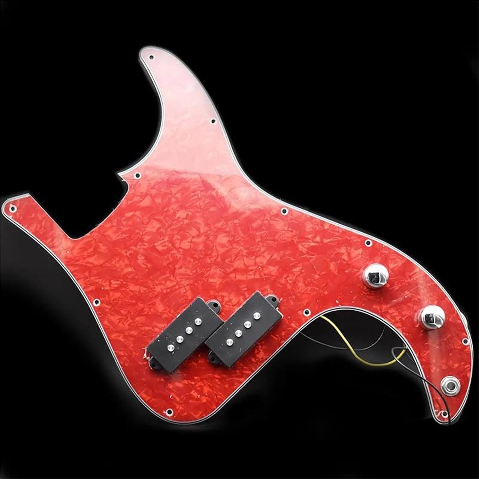 Pickguard Humbucker Pickup Pickguard Chargé Précâblé À 3 Plis Pour Guitare Basse De Précision Accessoires Pour Instruments De Musique Pièces