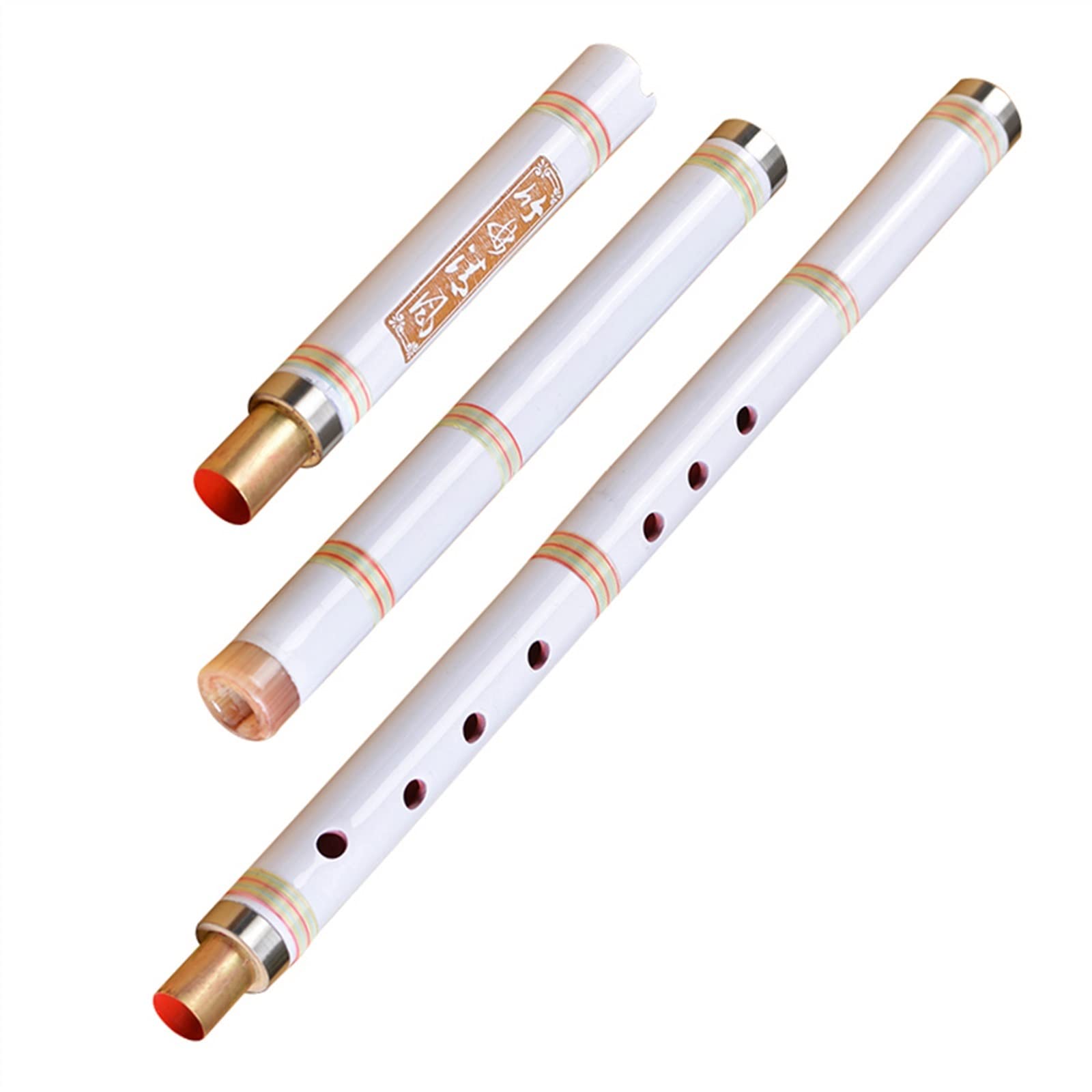 Flauto Bianco A 8 Fori Tipo Foro Flauto Flauto di bambù Viola Strumento Musicale Flauto di bambù Portatile A Tre Sezioni Principiante Flauto di bambù (Color : G)