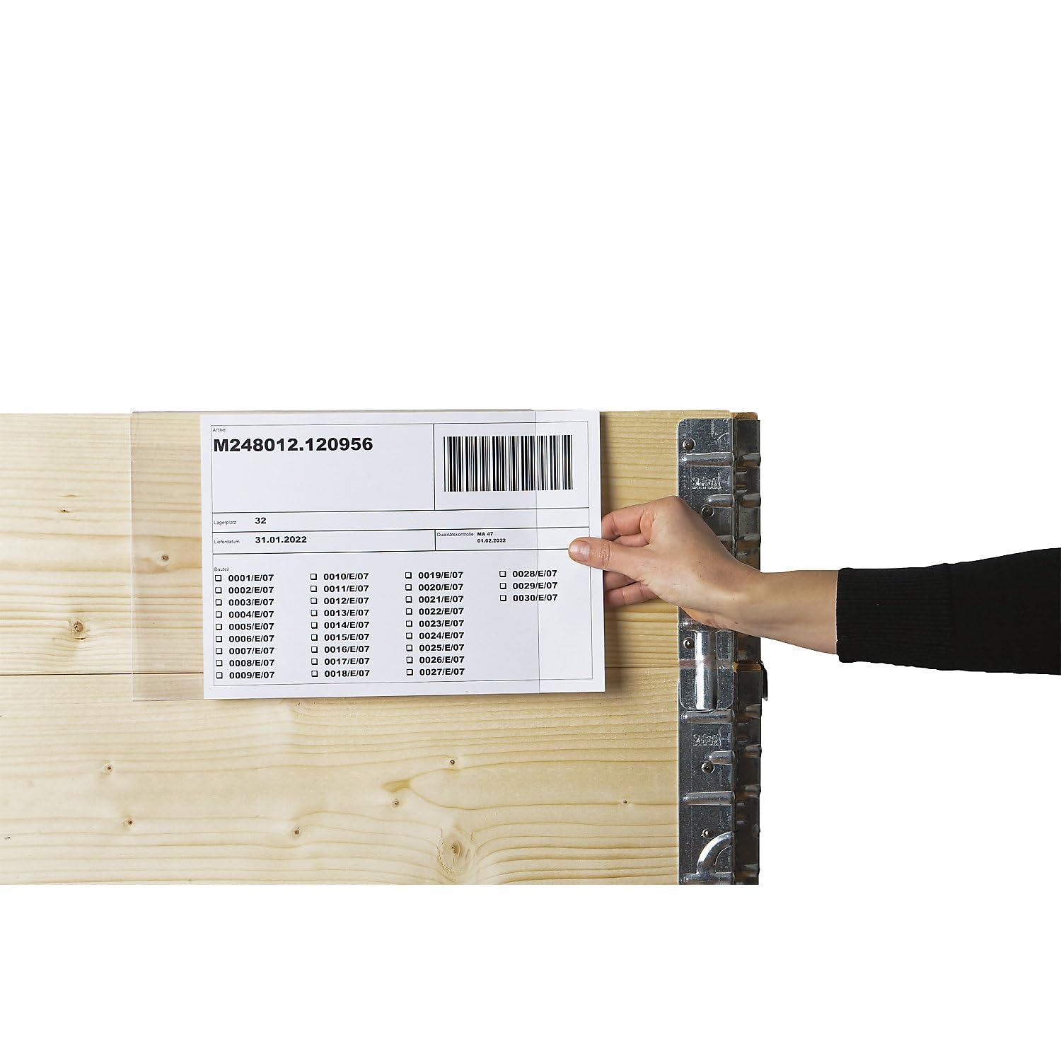 kaiserkraft | Buste portadocumenti con clip | sagomatura sul lato posteriore | inserimento laterale | per formato UNI A4 | conf da 100 pz