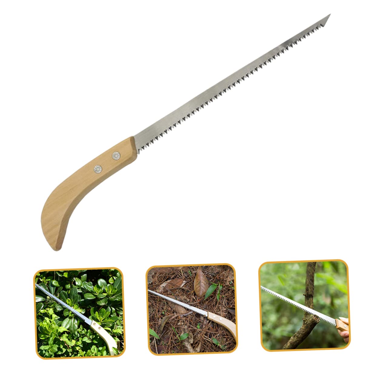 Abaodam 3 Ensembles Scie À Main De Jardinage Scie Pliante Portable Pour Élagage Arbres Outils De Camping Pour Usage Extérieur 2 Pièces * 3