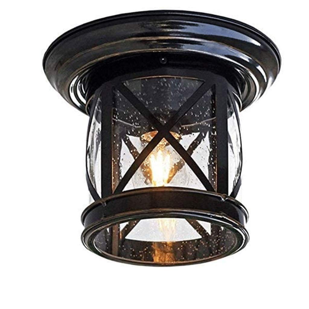 HELCEKOU Lamp Simple Design Balcony Courtyard Corridor Door Entrance Gazebo Aisle Waterproof and Moisture-Proof Decorative Ceiling