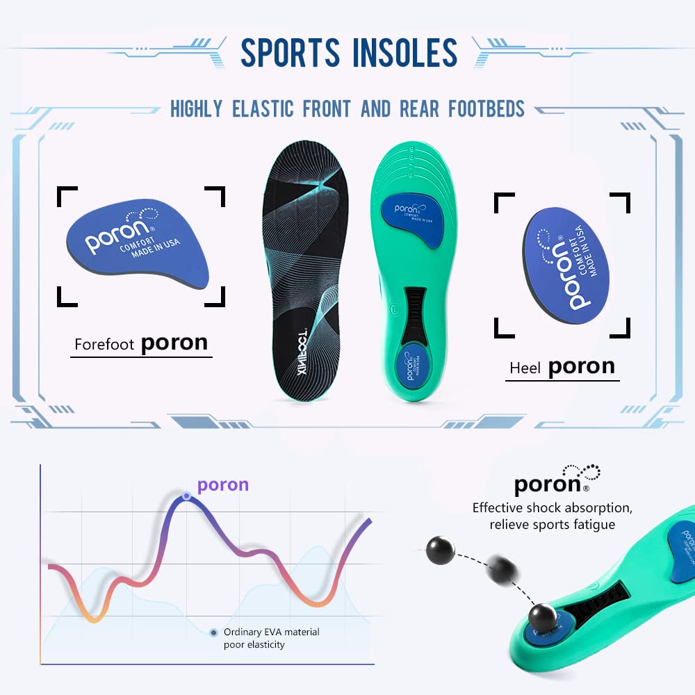 Amazon.com: XINIFOOT Sport Insole Shock Absorbing Cushion Shoe