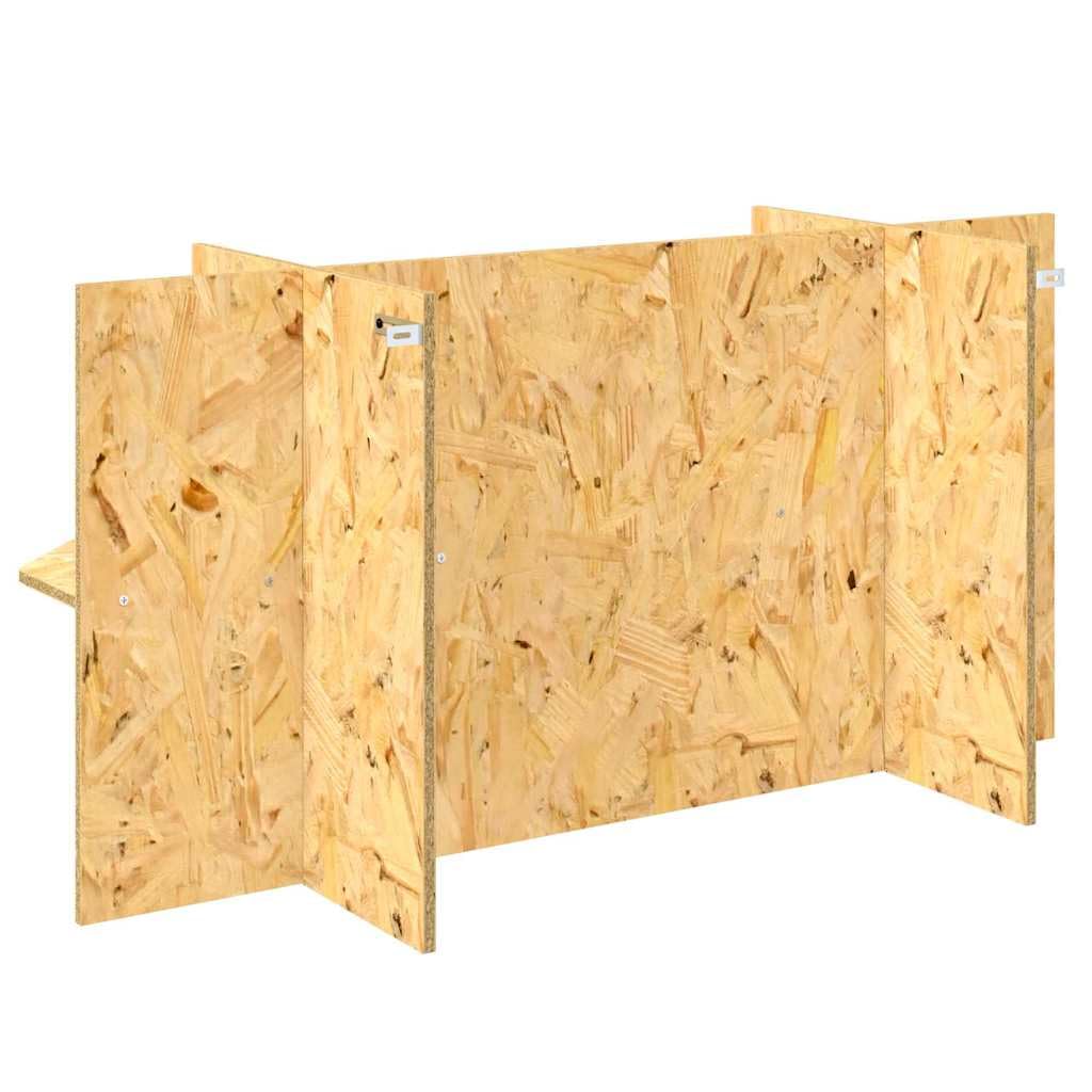 Base per terrario con mensola in robusto legno OSB marrone, 100 x 40 x 50 cm, per rettili e anfibi, adatta per interni, versatile, durevole, con spazio di archiviazione e design rustico