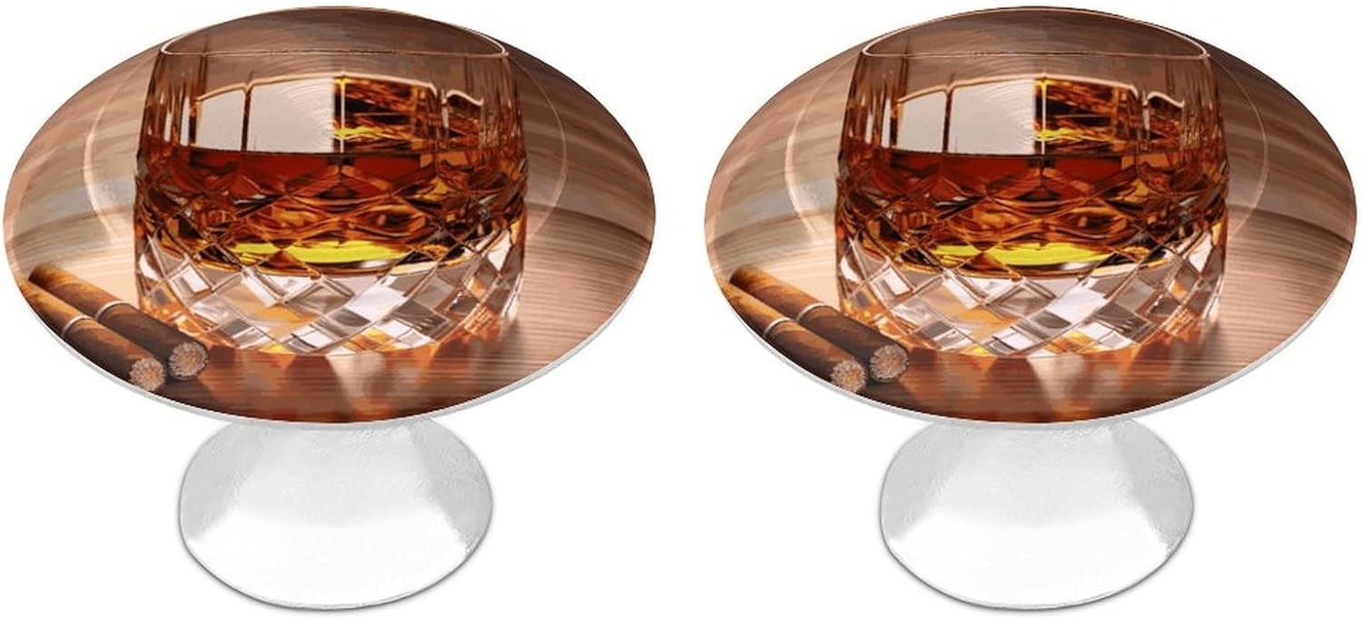 Cabinet Handles Round Drawer Pulls Brown Liquor in Cup Dresser Knobs for Cabinets and Drawers Handle Kitchen Cabinet Pulls for Bathroom Cupboard Drawers Cabinet Pulls for Kitchen Door