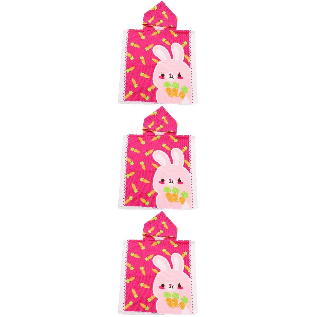 Cabilock 3 Piezas Capa De Albornoz Infantil Toalla De Baño con Capucha para Bebé Toalla De Baño para Niños Toallas De Playa para Niños Bata De Baño para Toalla De Bebe Fibra Extrafina