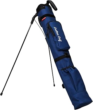 Amazon Endless Golf ゴルフ セルフスタンド クラブケース 10本収納 大容量ポケット フードカバー付き 頑丈設計 スタンドバッグ Navy Endless Golf エンドレス ゴルフ クラブケース