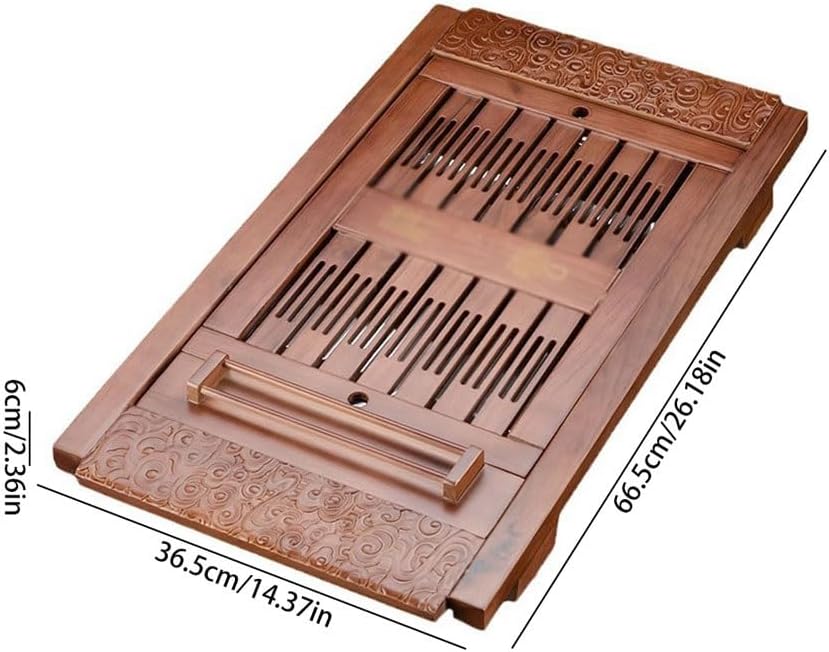 Tea Set Chinese Style Solid Wood Tea Table Kung Fu Tea Tray Home Hollow Tea Table Modern Simple Tea Tray Chinese Tea Set