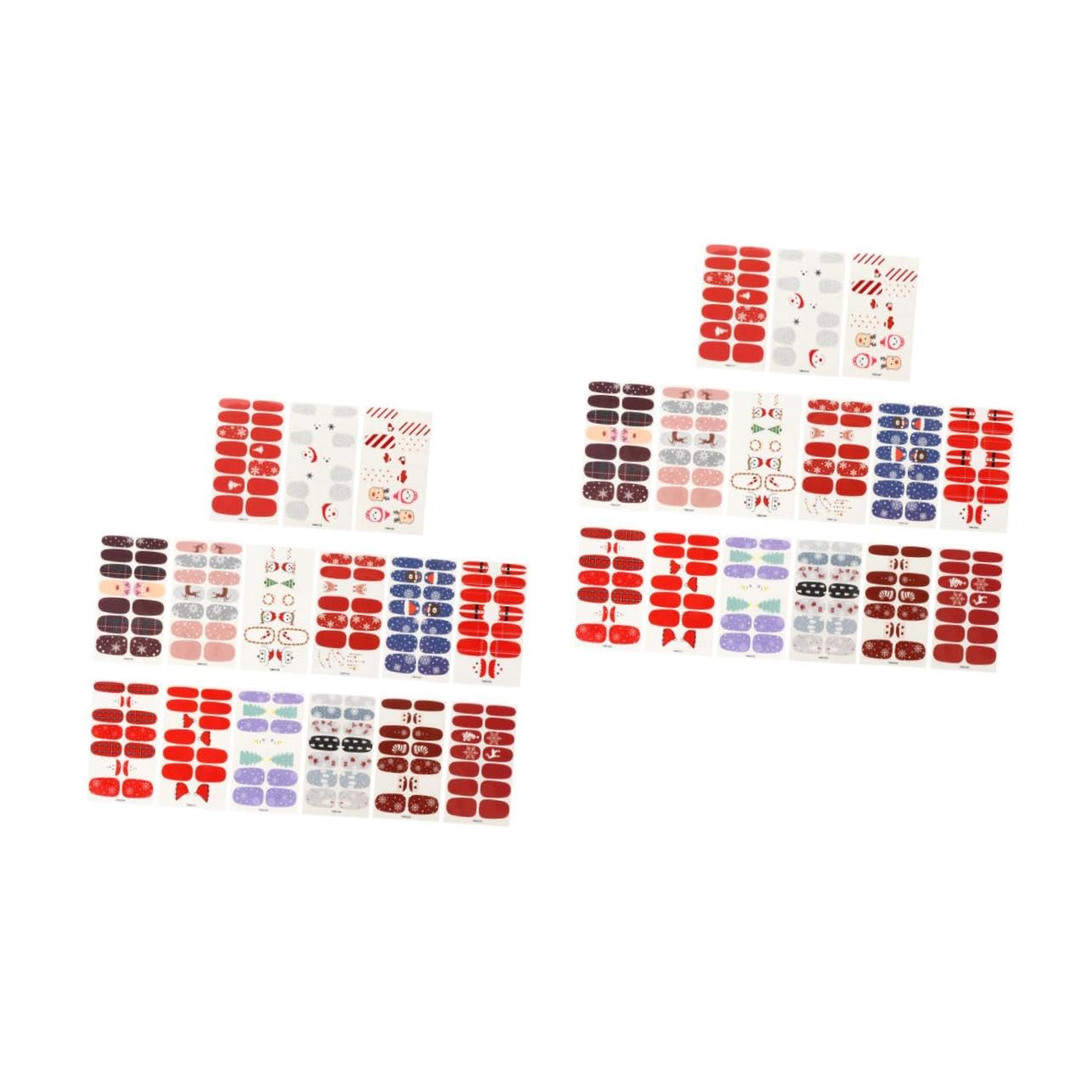 FRCOLOR 2 Set Adesivi Per Unghie Natalizi Adesivi Unghie Natale Per ie Natale Per Smalto Natalizi Decorazioni Per ie Adesivo Per ie Carta 15 Fogli * 2