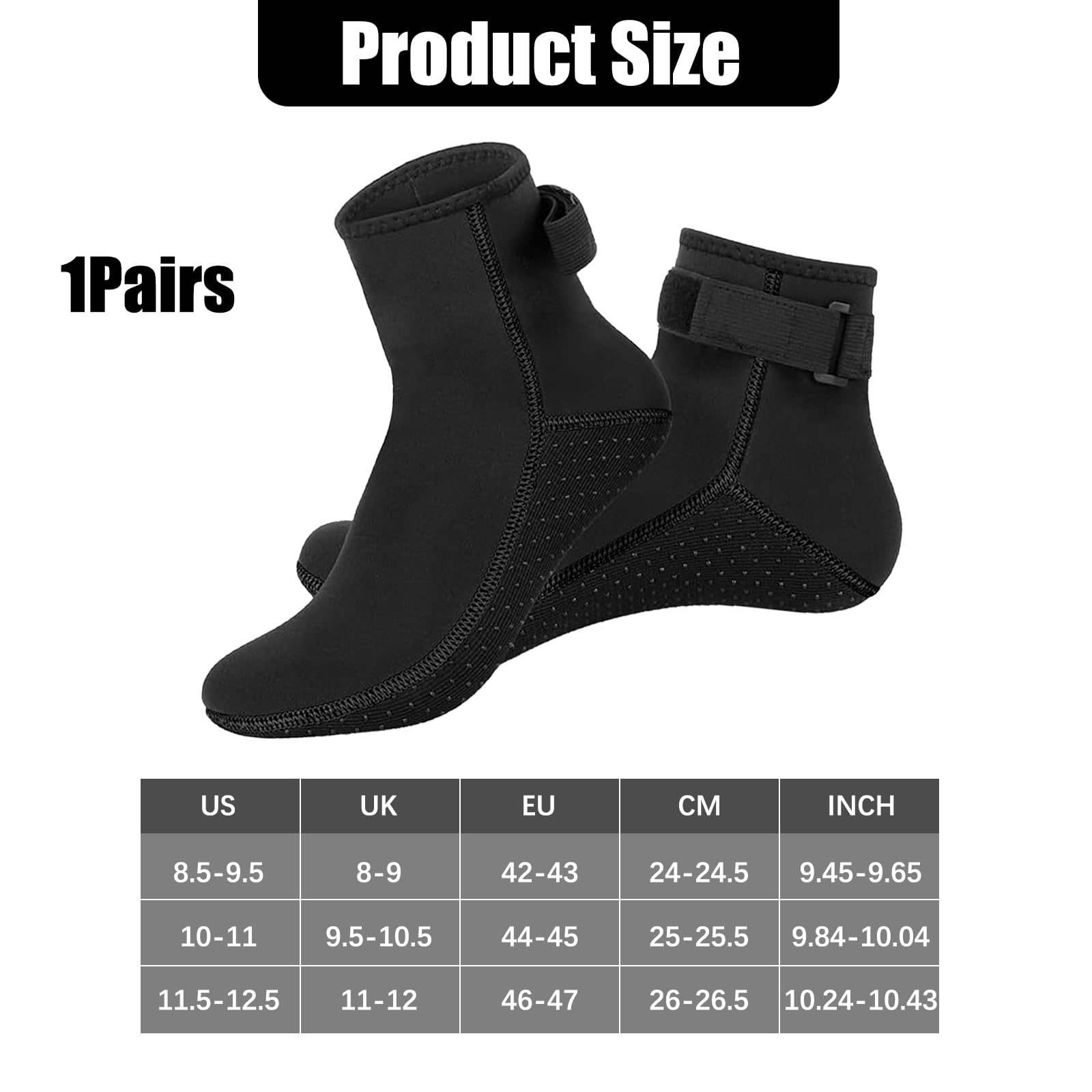 Calzini in neoprene funzione impermeabile con spessore elastico per proteggere i piedi, calzini da nuoto, calzini da immersione, calzini da beach volley, calzini da spiaggia maschili per