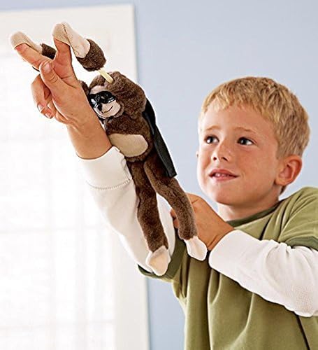 Miniatura 5 de YMCtoys - Juguete de peluche con diseño de mono, lanzado hasta 50 pies