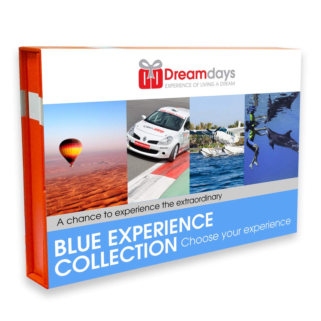 Dreamdays Blue Experience | Choice from 22 Min. Helicopter Tour, Ajman Seaplane Flight, Clio Cup Race Car, Hot Air Balloon Ride, Paramotor and Yacht Experiences | An Unforgettable Gift Experience: