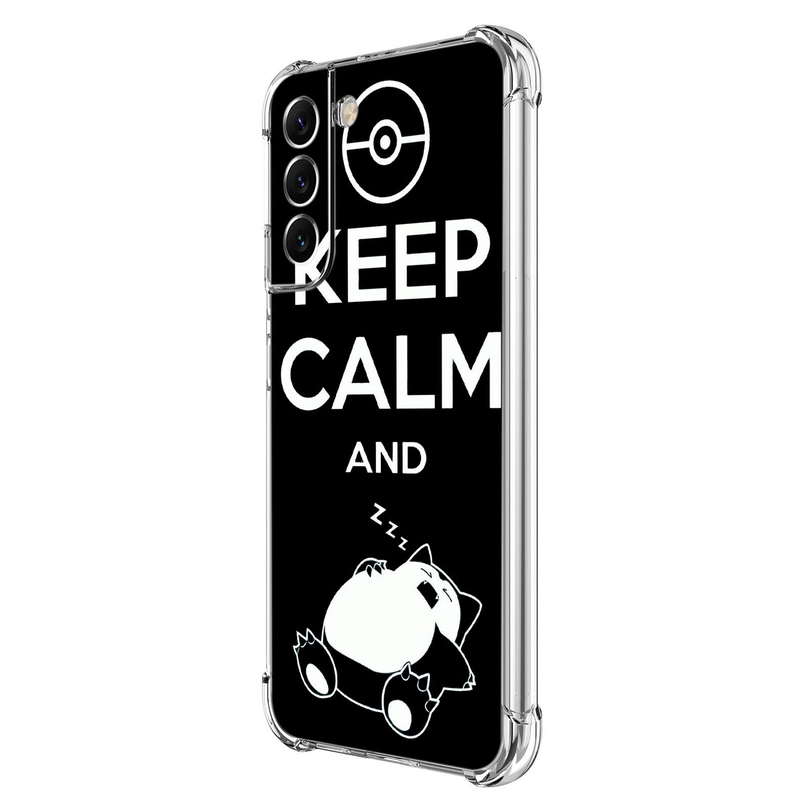 Beaucov Galaxy S21 FE 5G Case, Keep Calm Sleeping Cat Drop Protection Shockproof Case TPU Full Body Protective Scratch-Resistant Cover for Samsung