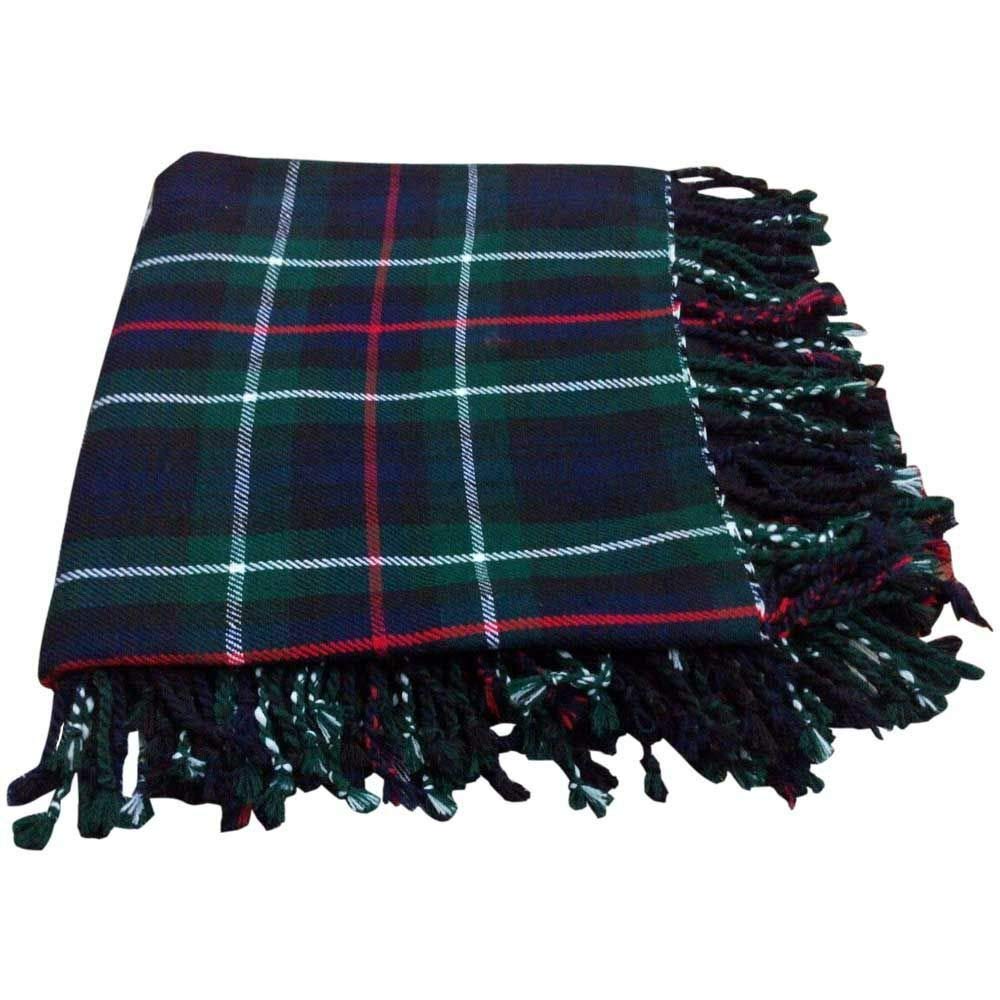 Tartancity Men's Green Scottish Kilt Fly Plaid Mackenzie Tartan 48" X 48"/Kilt Fly Plaid Mackenzie Tartan/Mackenzie Kilt Fly Plaid