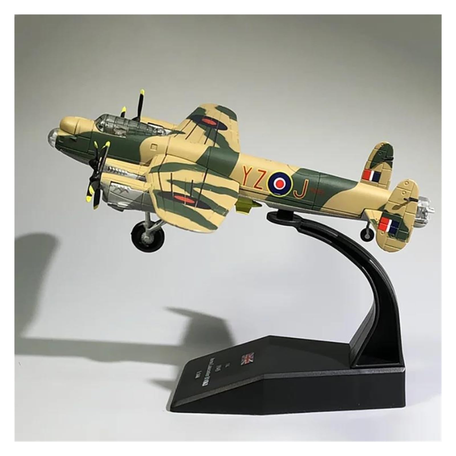 Model samolotu 1/144 dla II wojny światowej brytyjski Lancaster Dam-buster 617 dywizjon wykończony wojskowy Model myśliwca wykwintny prezent kolekcjonerski