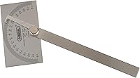 General Tools #17 Stainless Steel Square Head Angle Protractor - Precision Tool for Carpenters & Woodworkers