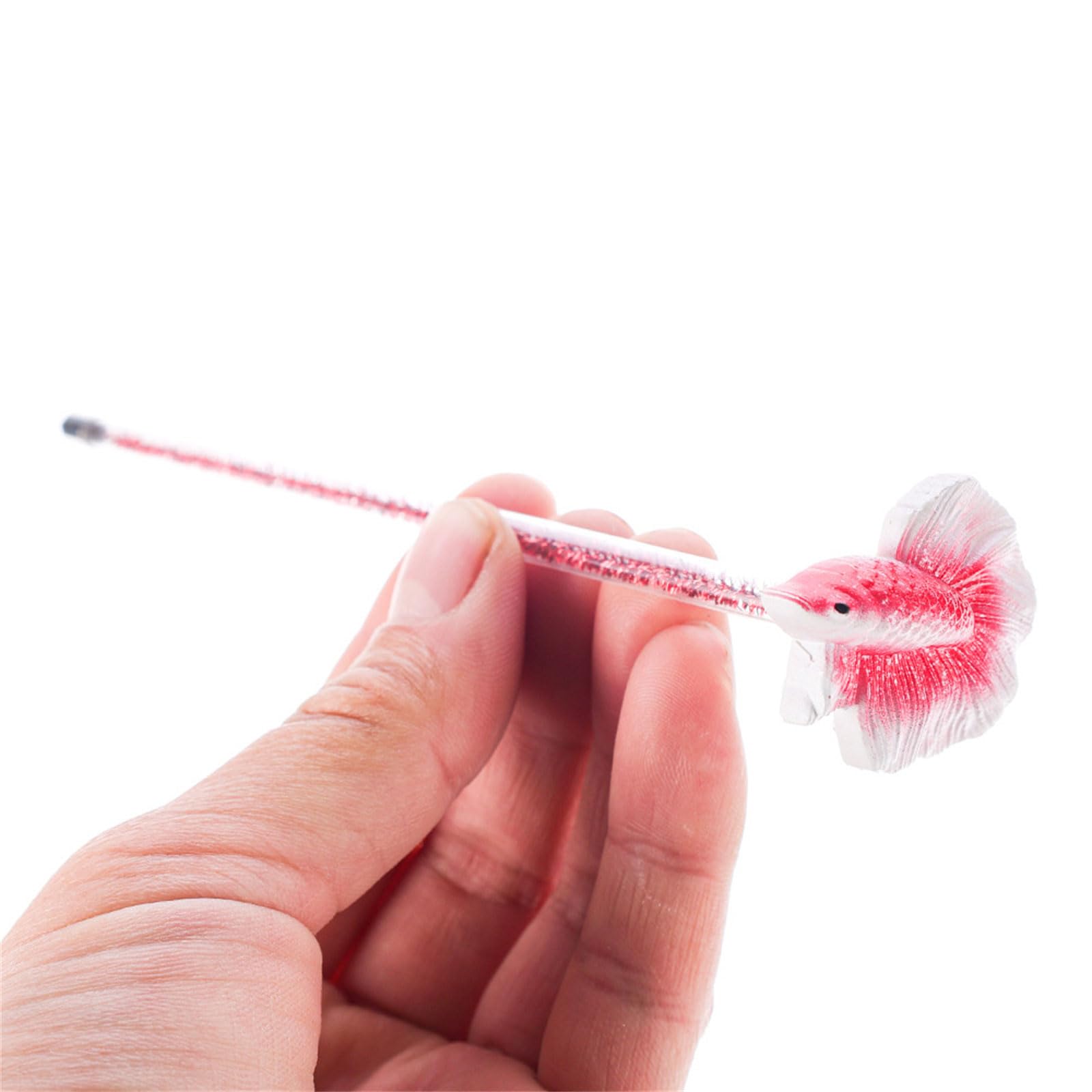 Vsilay Red Fish Training Wand For Betta Starter Betta Kits Tail Training Stick Aquariums Wand Betta Fish Wand Fishtank Decoration