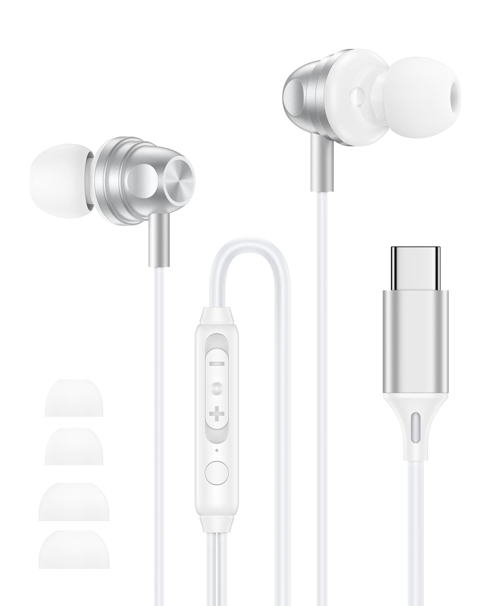 Amazon.co.jp: USB C 有線ヘッドフォン iPhone 17 16 15 14 Pro/Pro