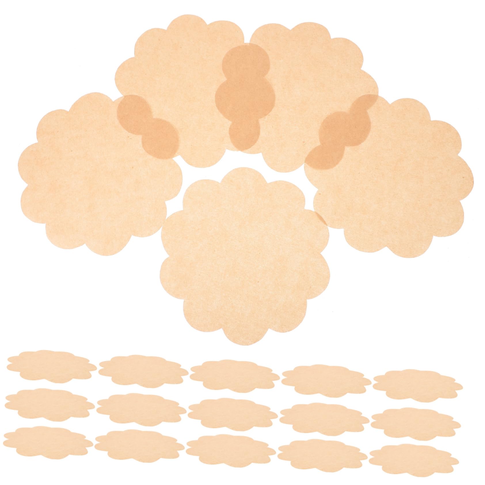 HOLIDYOYO Strong Tear-resistant 500pcs Flower Shape Food Wrapping Paper for Baked Goods Sandwiches French Fries