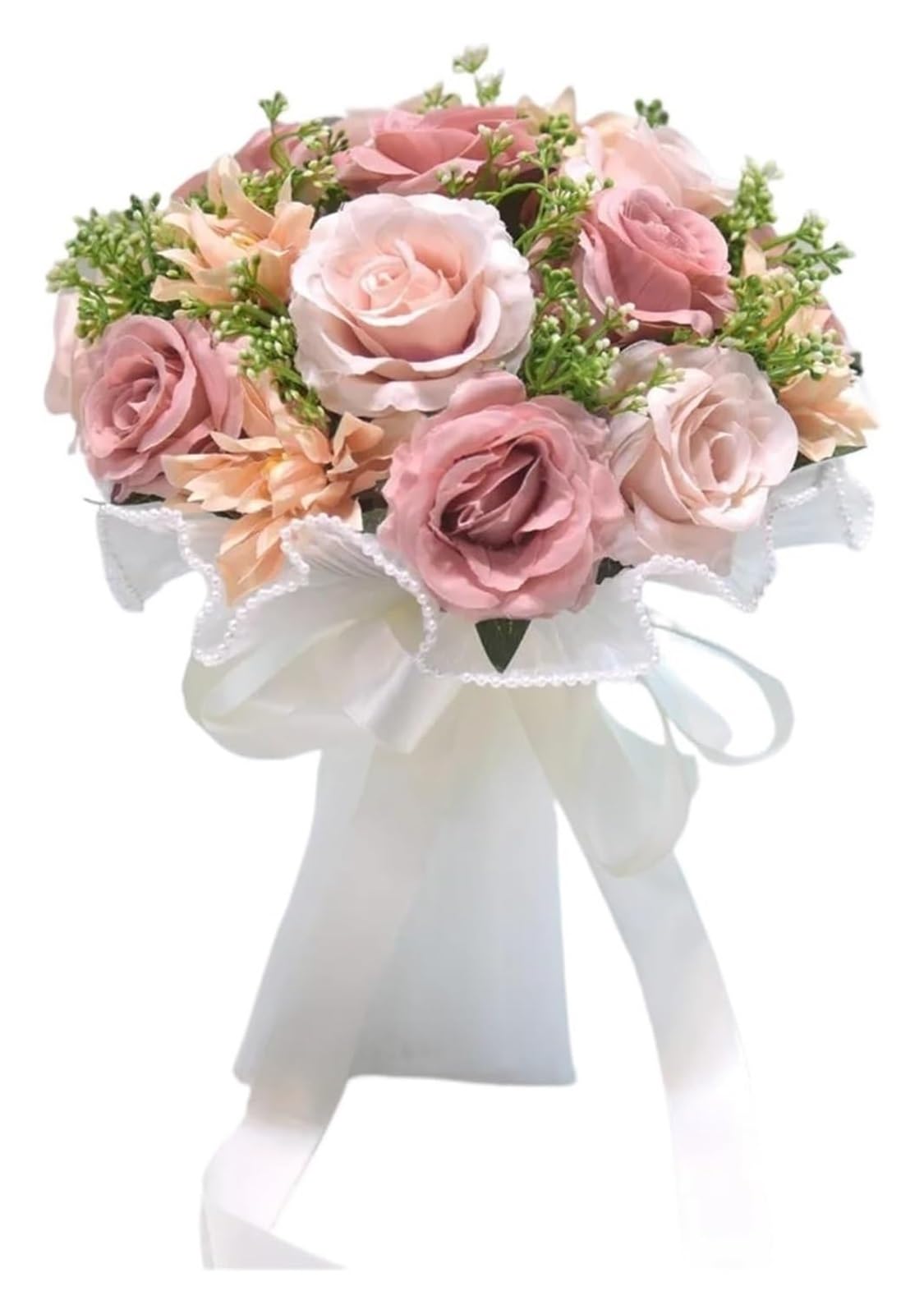 Giveduno Artificial Silk Wedding Bouquet