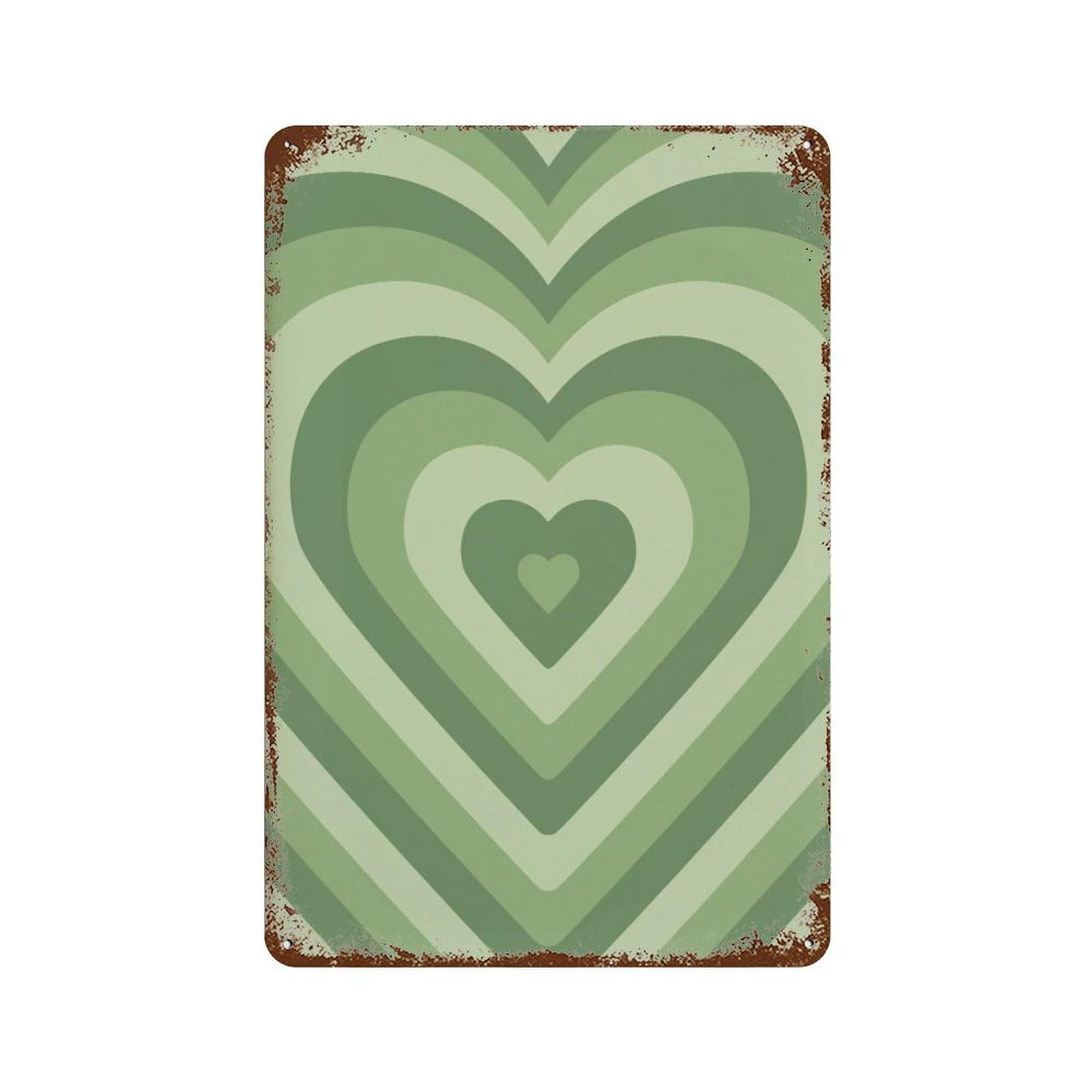 xiaoxiaoshen Green He Retro Home Decor Wall Decor Art Metal Tin Poster Modern Home Decor Art Home Bar Shop Decorations Vintage Sign 30x20cm