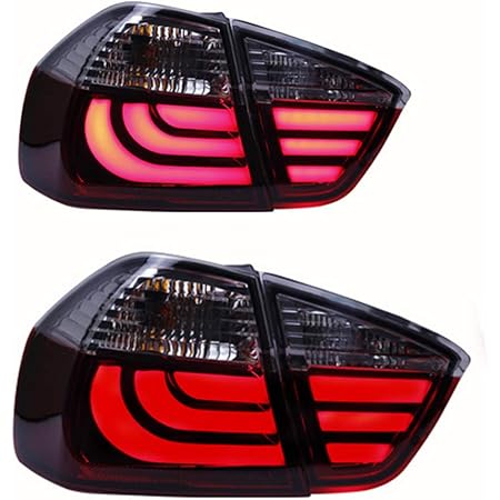 Amazon 新しいled灯台アセンブリfor Bmw 3 Series E90 05 08 Ledバックライトブレーキバックライトバック リアライトランプdrl車のテールライト For Bmw 3シリーズe90 1年間の保証 1ペア ブレーキ テールランプ 車 バイク