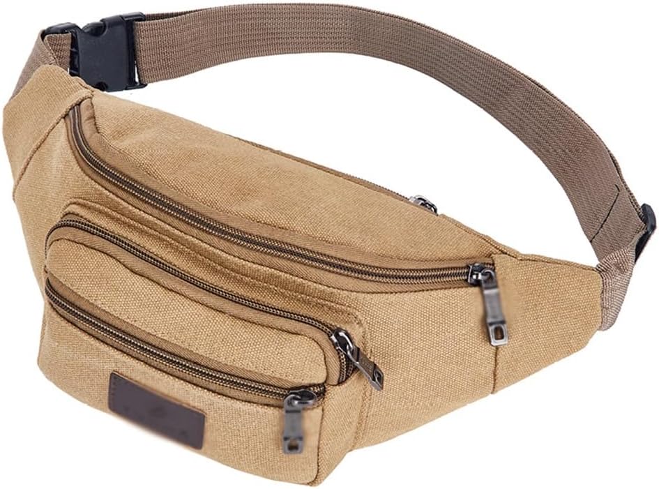 Canvas Sports Waist Pack Large Capacity For Change Satchel Outdoor