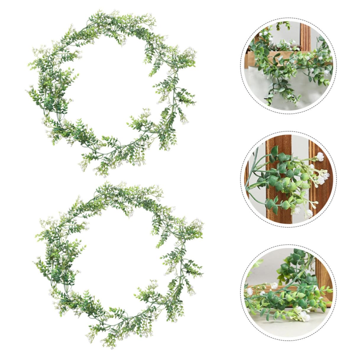 Didiseaon 6 Piezas Planta Colgante Artificial de Eucalipto Verde