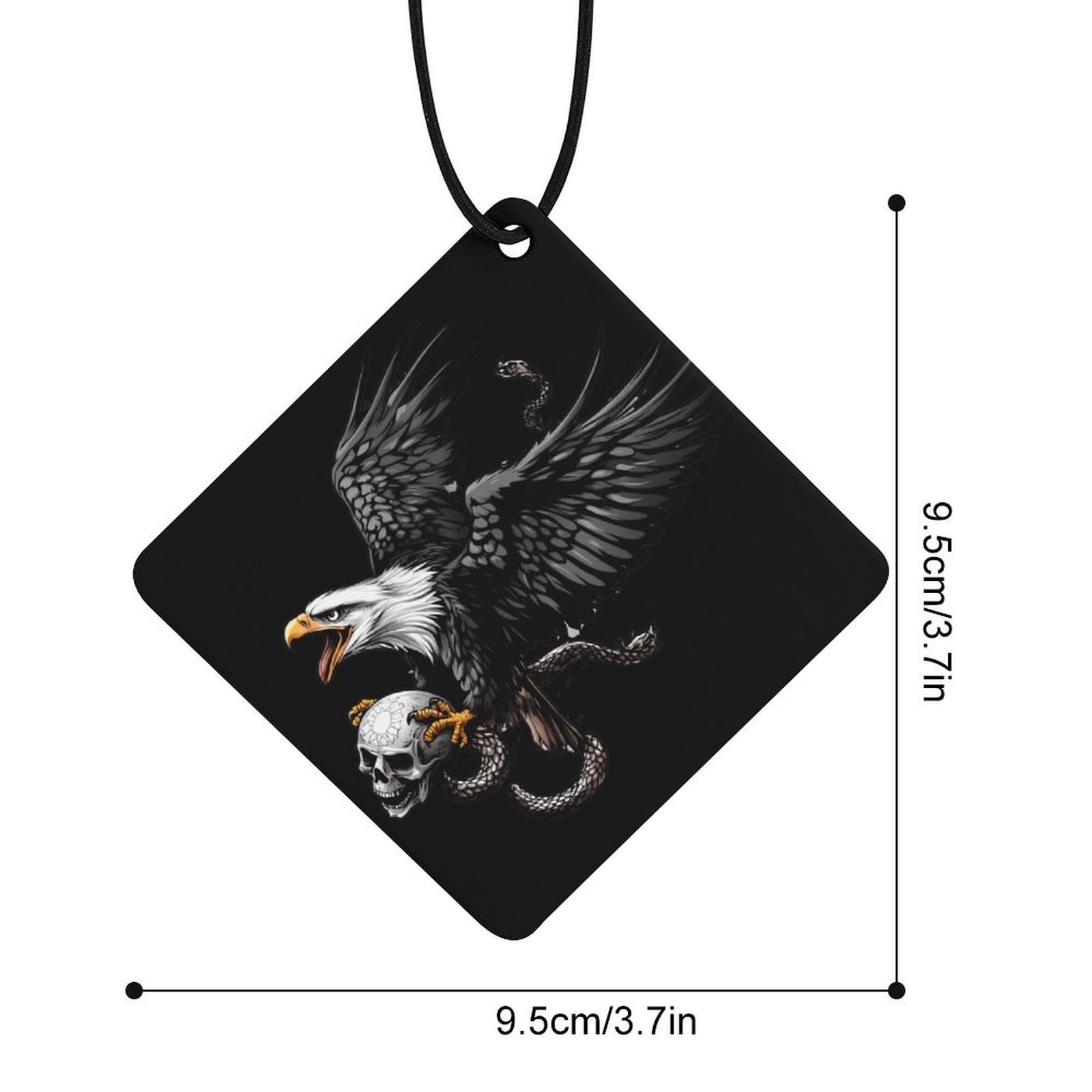 E-agle Cool Animal Car Air Freshener Hanging Aromatherapy Tablets for Car Accessories Rhombus