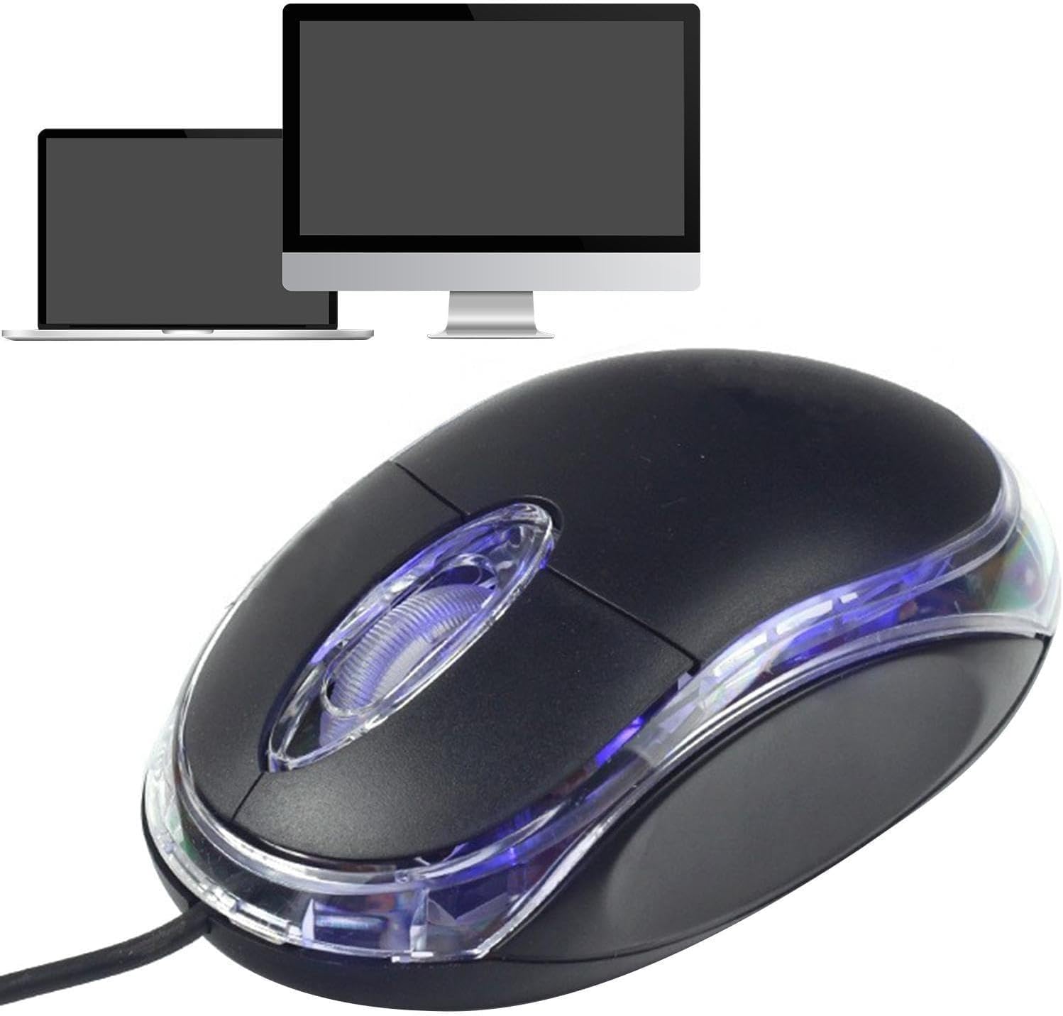 NKL® Wired Mouse with RGB Lighting - Sleek Design, USB Connectivity | 1000 DPI Optical Sensor | Plug and Play | Compatible with PC and Laptop_M18-image-49