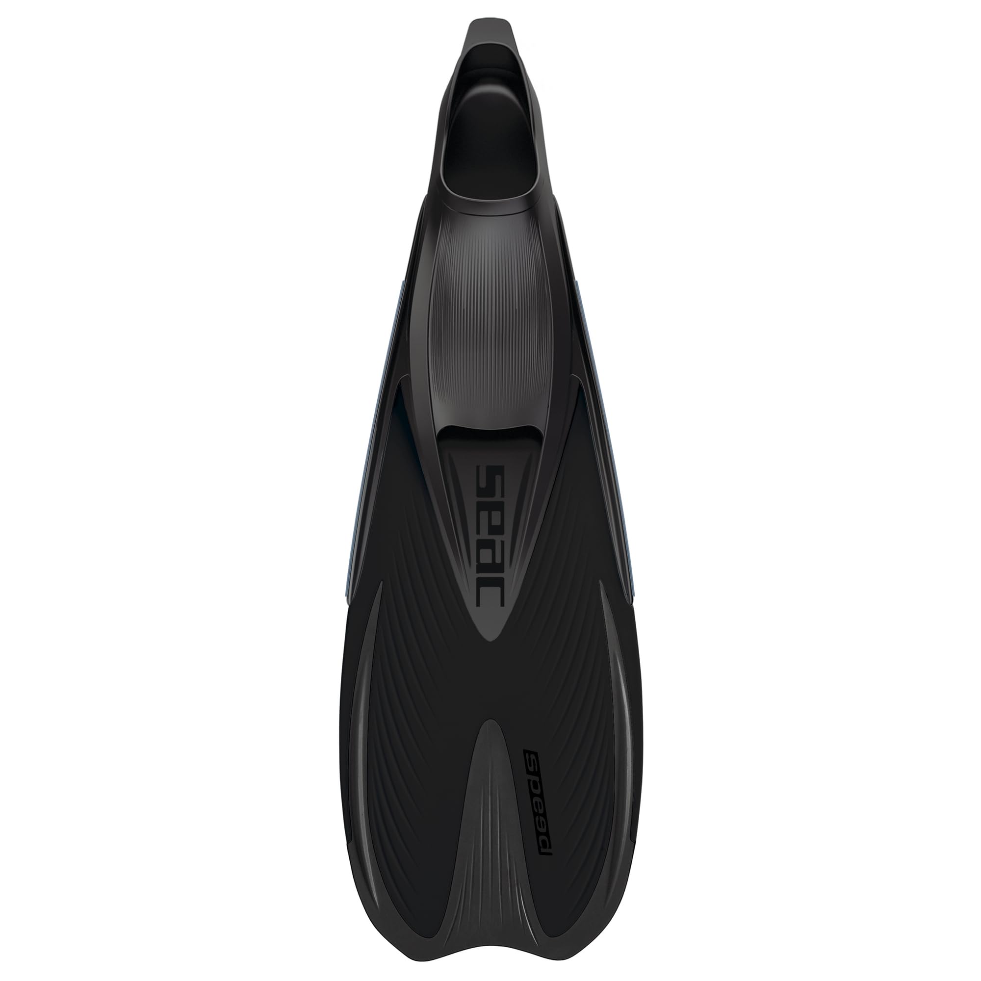 SEAC Speed, Aletas de Snorkel para Mujeres, Hombres y niños con calzante Cerrado, Negro, 36/37