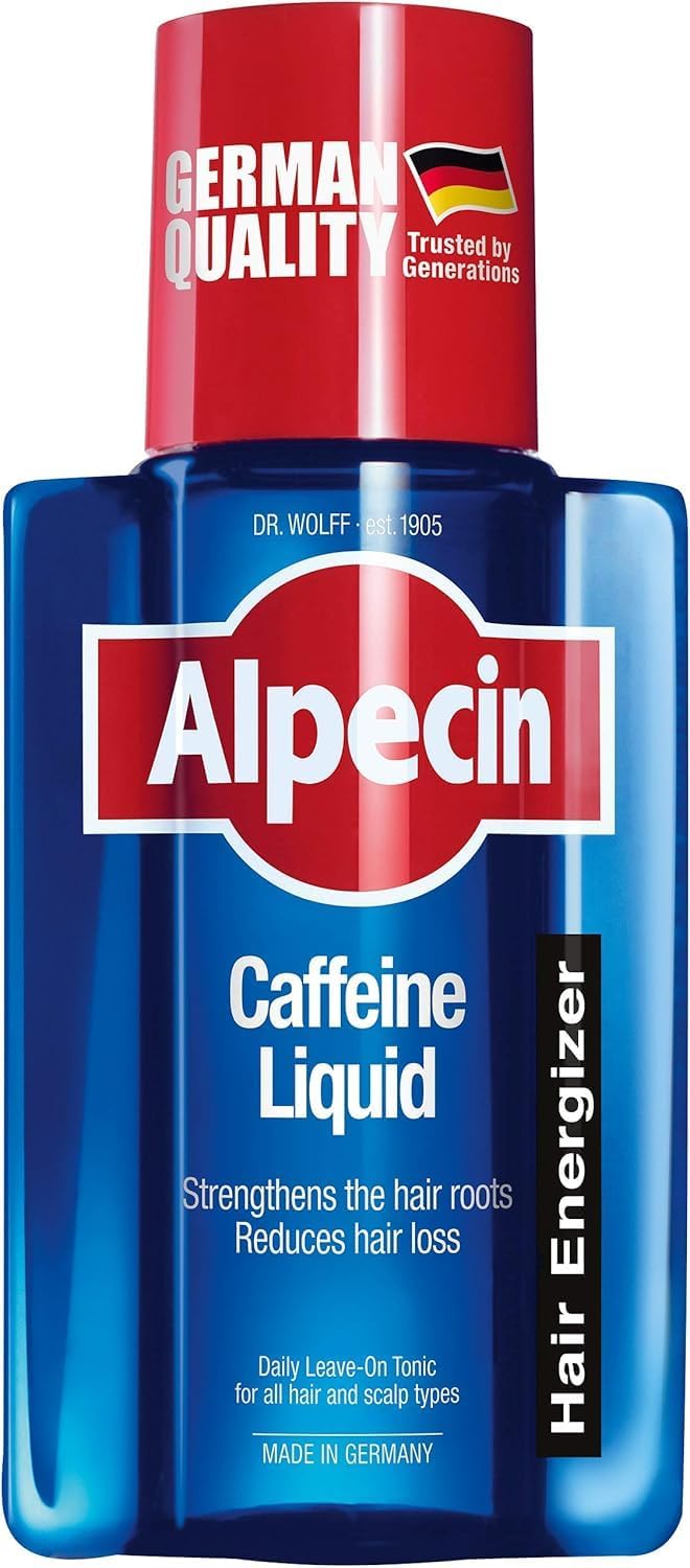 Caffeine Liquid 1X 200ml | Prevents And Reduces Hair Loss | Natural Hair Growth Shampoo For Men | Energizer For Strong Hair | Hair Care For Men| Made In Germany