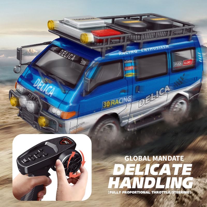 1/24 デリカ スターワゴン DELICA ラジコンカー LEDライト付 1