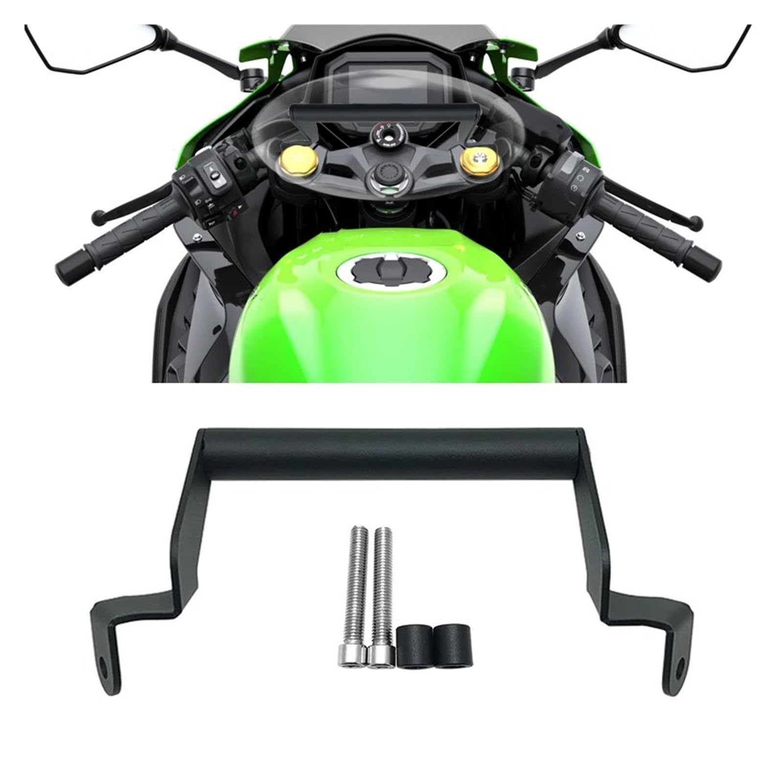 Motocicleta Teléfono Soporte Navegación para Kawasaki para ZX25R para Ninja para ZX-25R para ZX-SE 2021 2022 2023 Accesorios Motocicleta GPS Soporte Navegación para Teléfono Móvil