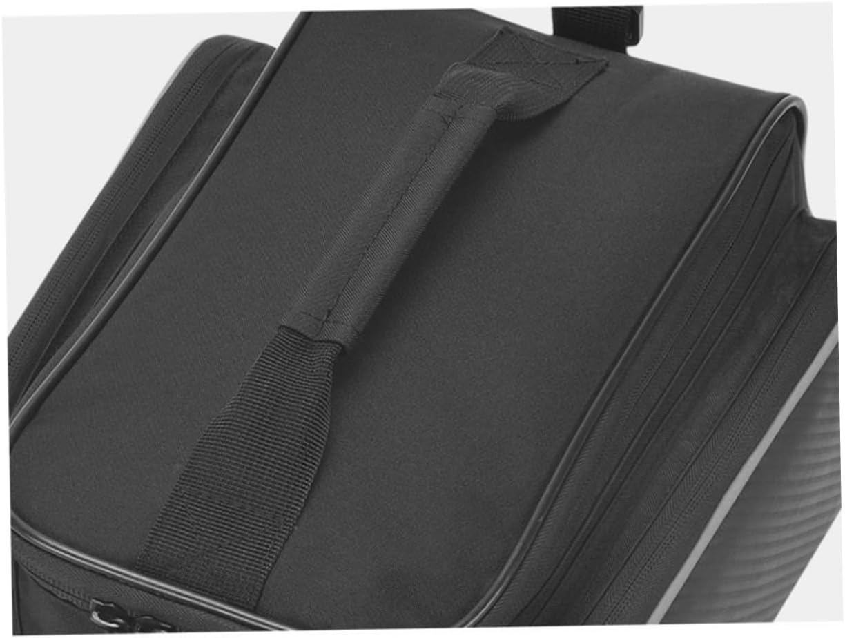 Back Seat Riding Storage Bag for Bike Capacity Cycling Accessory Reflective Stripes for Outdoor Activities and Mountain Biking Black