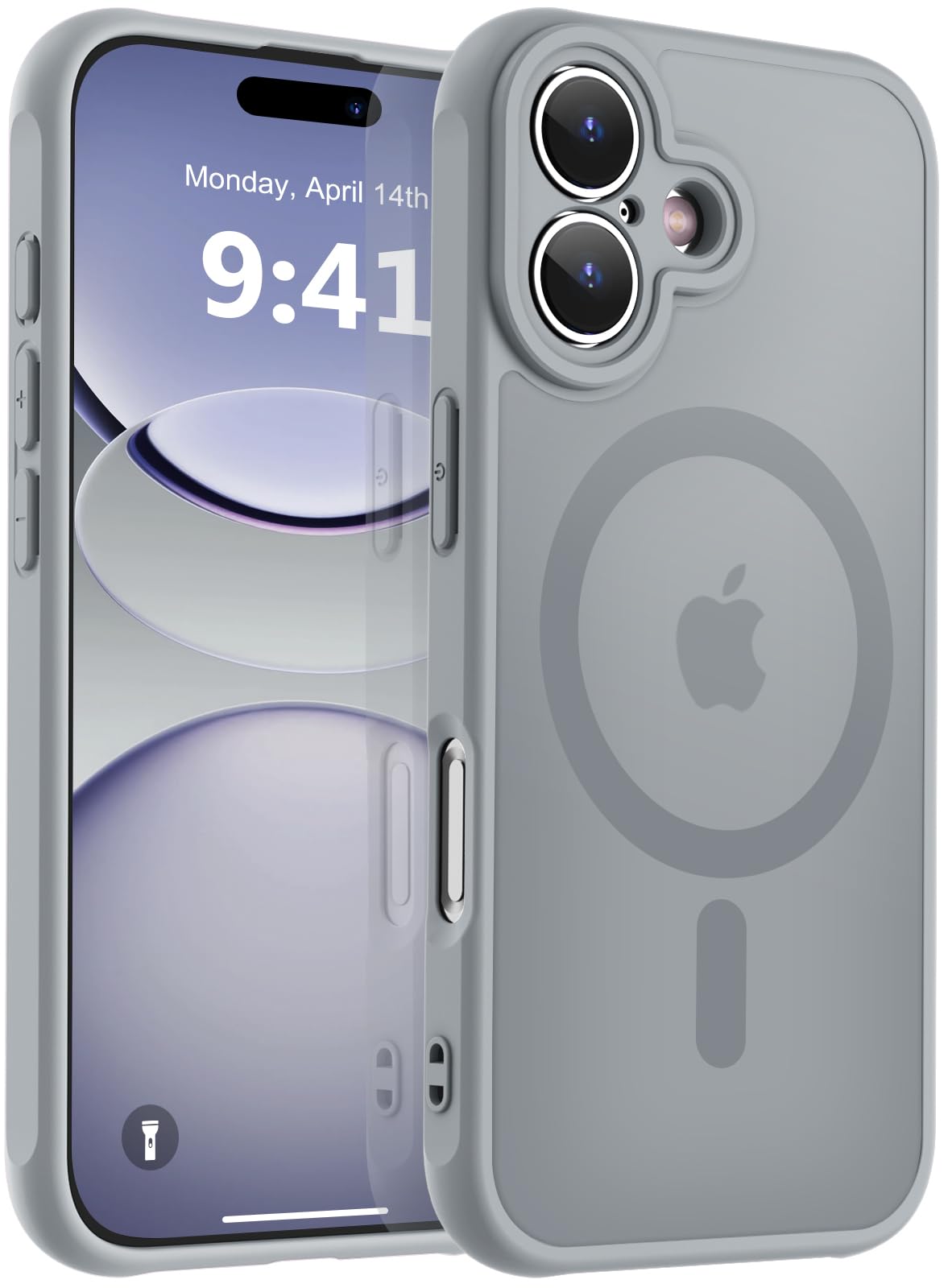 MOCCA Magnetic Shockproof for iPhone 17 Case,Titanium Gray