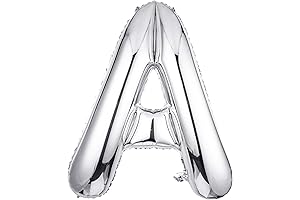 40" Silver Letter A Balloon: The Perfect Addition to Your Special Occasions