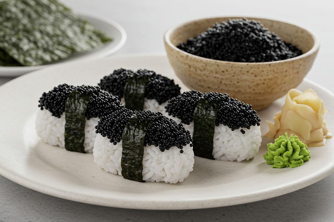 Fish Roe On Rice Flying Fish Roe Rice Ball