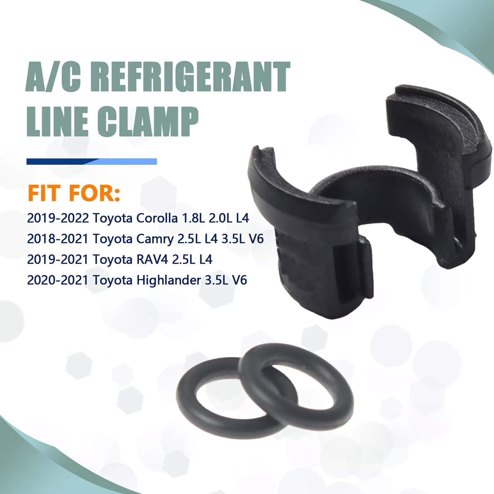Clip Blocco Condensatore A/C Toyota 88718-1E150 - 2 Pezzi Per Camry, Corolla, RAV4 2016-2022