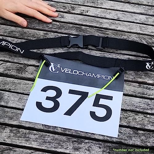Startnummernband Velochampion Running Waistpack Belt Elastischer Gürtel für Wettkämpfe