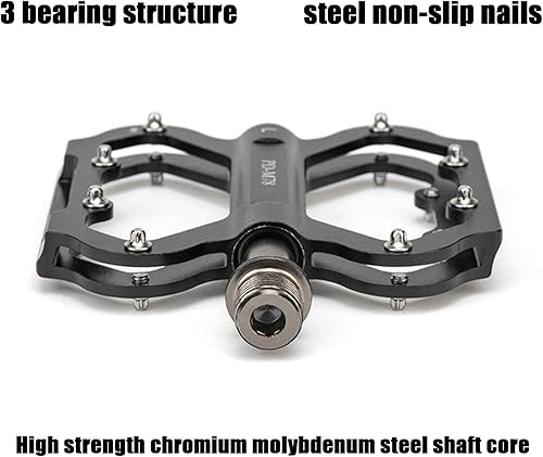 Miniatura 4 de Pedales de bicicleta de montaña Pedales de bicicleta de aluminio 3 rodamientos ligero ahorro de mano de obra para bicicletas de carretera MTB