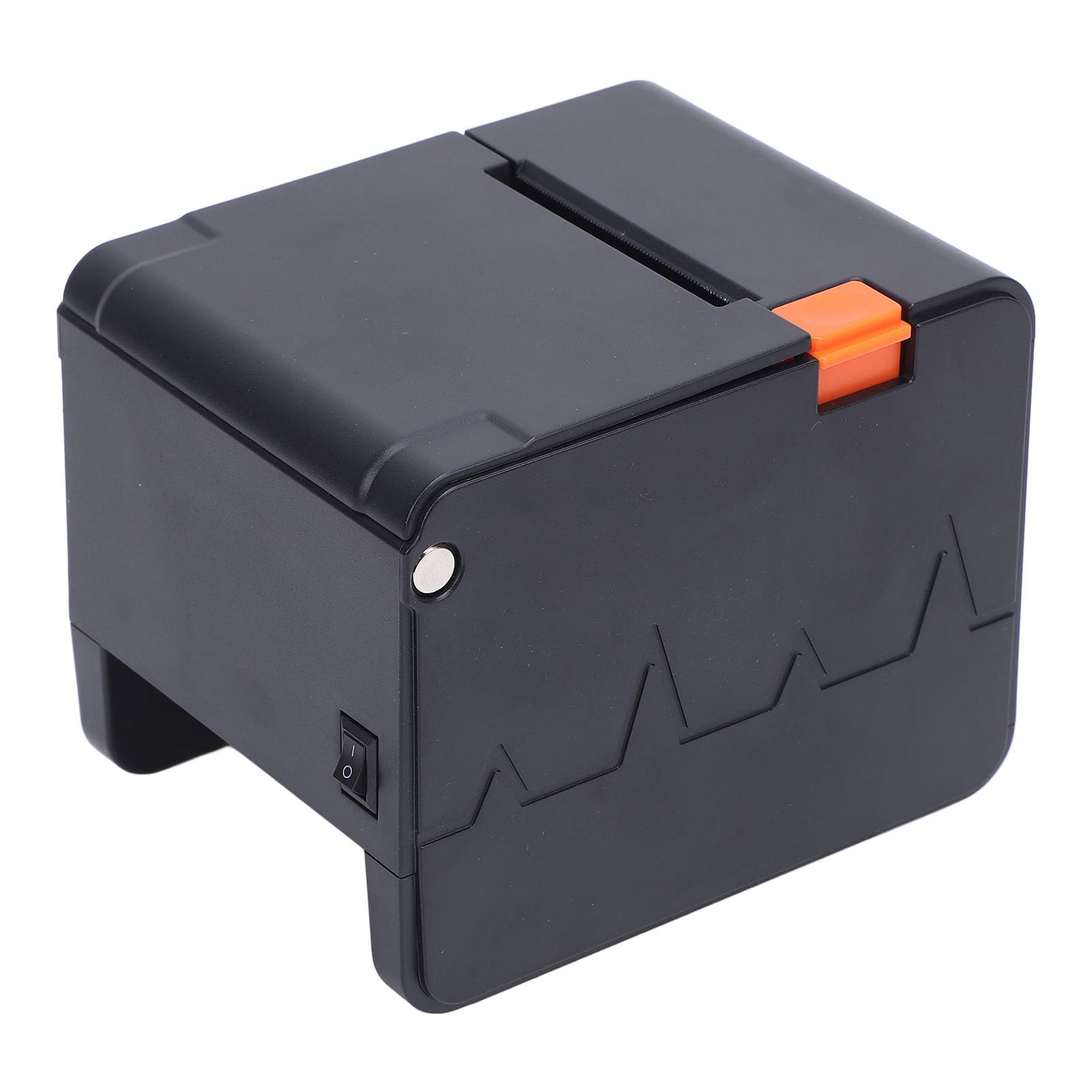 Annadue Drukarka do Papieru Termicznego 58 Mm, USB i Bezprzewodowy w Trybie Podwójnym Drukarka do Odbioru Kodu Kreskowego, prędkość 120 Mm, 203DPI, RJ11 Cashbox (wtyczka UE)