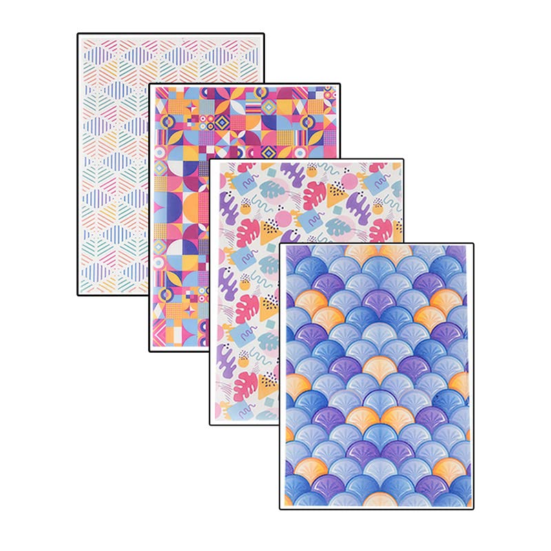 FooDecor Printed Edible Wafer Paper Sheets, Assorted Pack of 4 ( Party Theme ) | Edible Cake Decoration Sheet | Party Design Theme Dye Frosting Sheet | Edible Cake Topper / Wrap | A4 Size