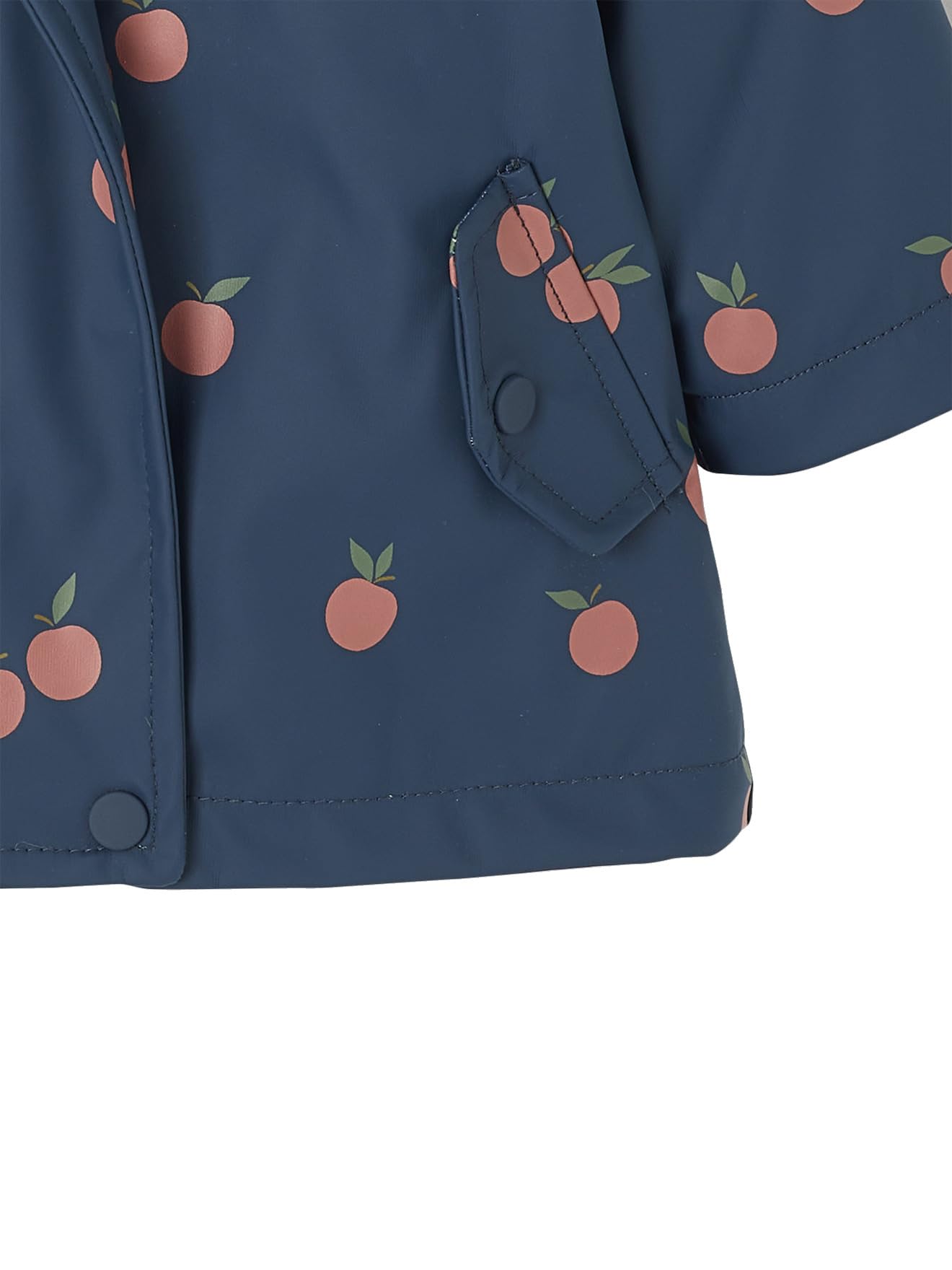 VERTBAUDET Ciré à Capuche Bébé Fille Imprimé Fleurs et Doublé