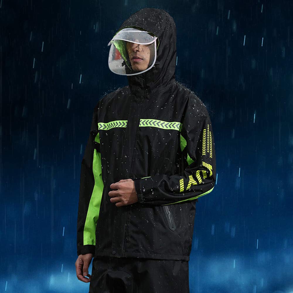 Wasserdichter Anzug für Herren/Damen, Camouflage-Muster, mit Kapuze