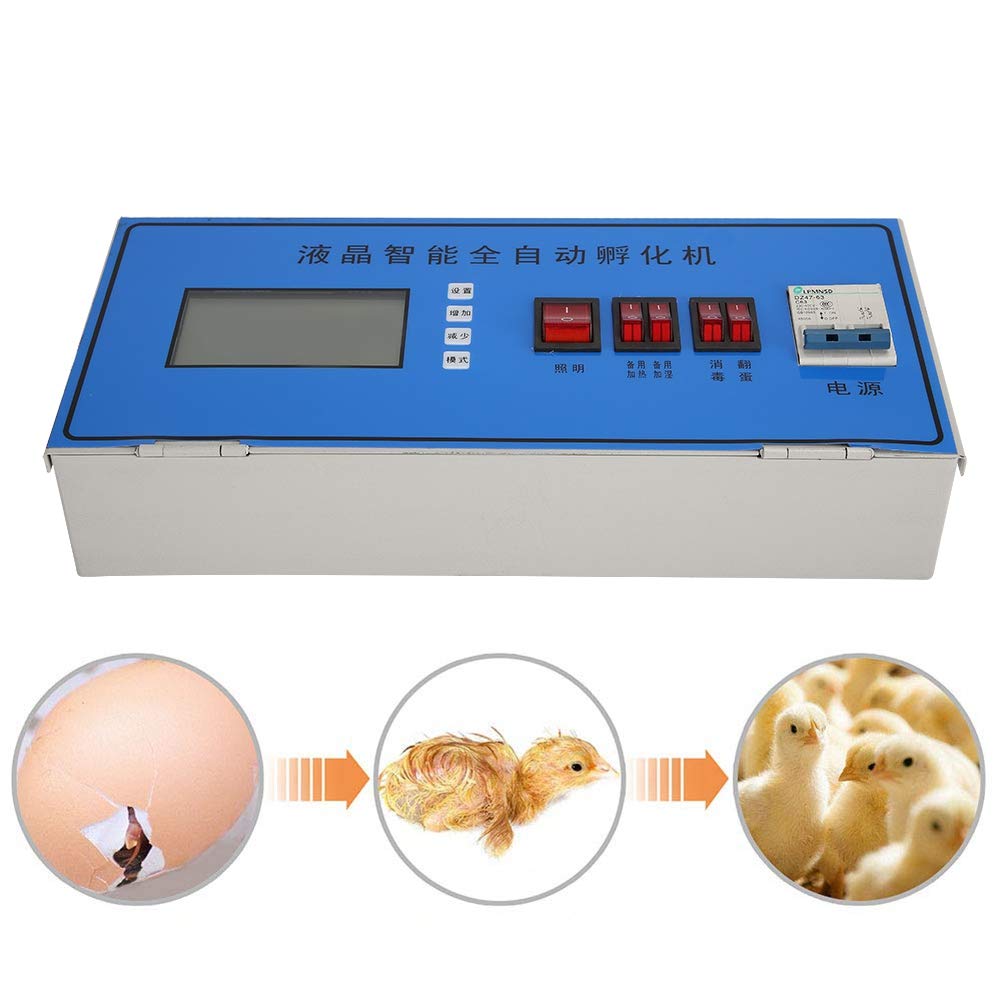 Incubadora Digital automática LCD inteligente, incubadora de huevos de gallina, controlador de temperatura y humedad