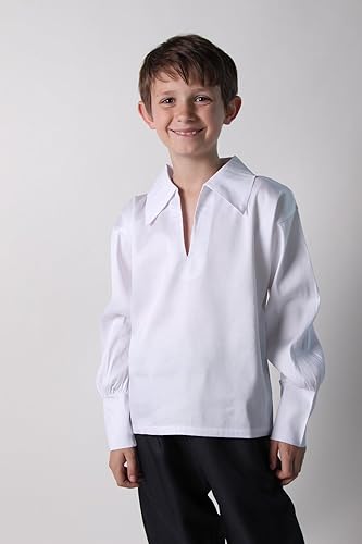 Miniatura 9 de Camisa clásica renacentista para niños (elige color y tamaño)