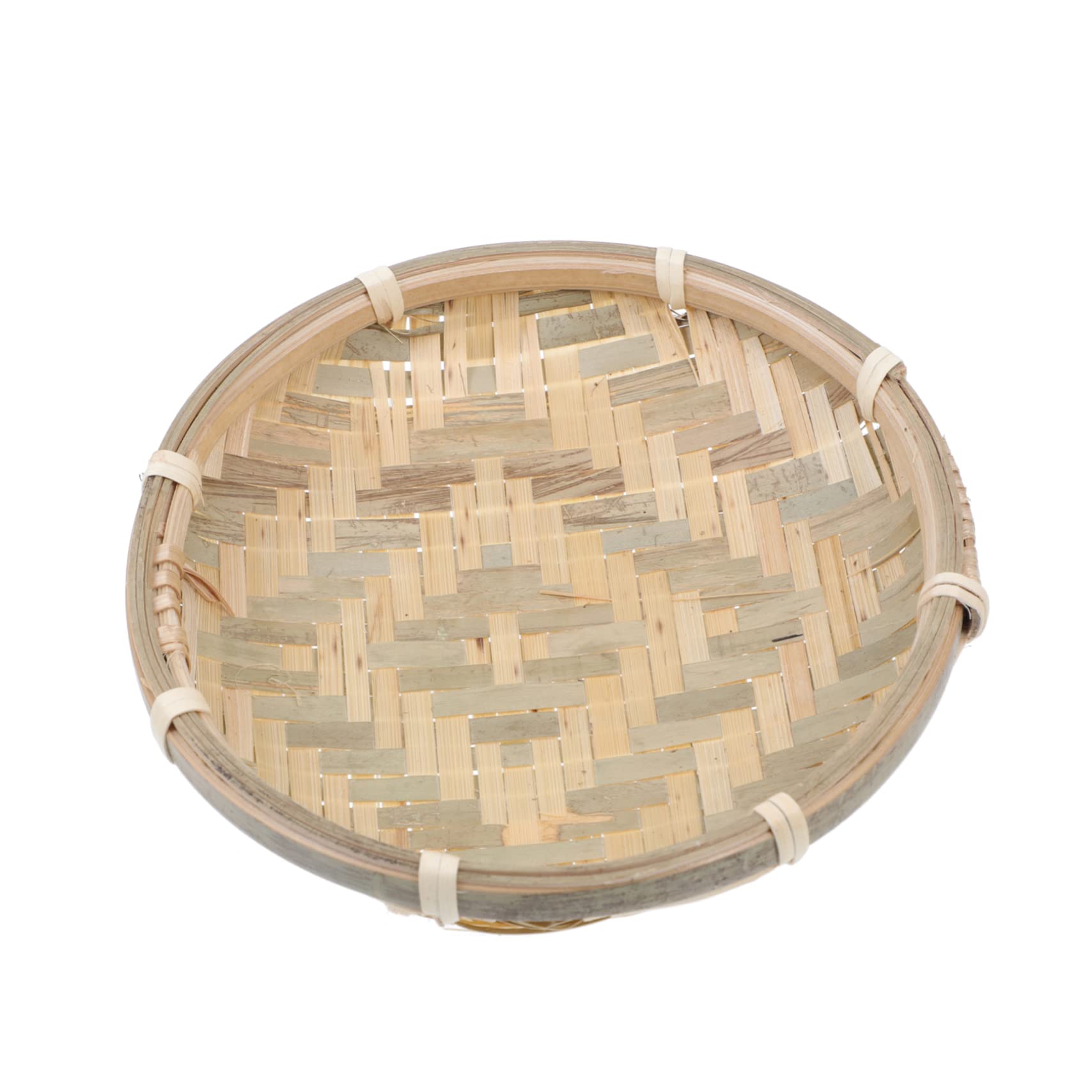 OFFSCH Woven Snack Holder Pastoral Style Dessert Tray for Serving Pastries and Treats for Family Gatherings Parties and Restaurants