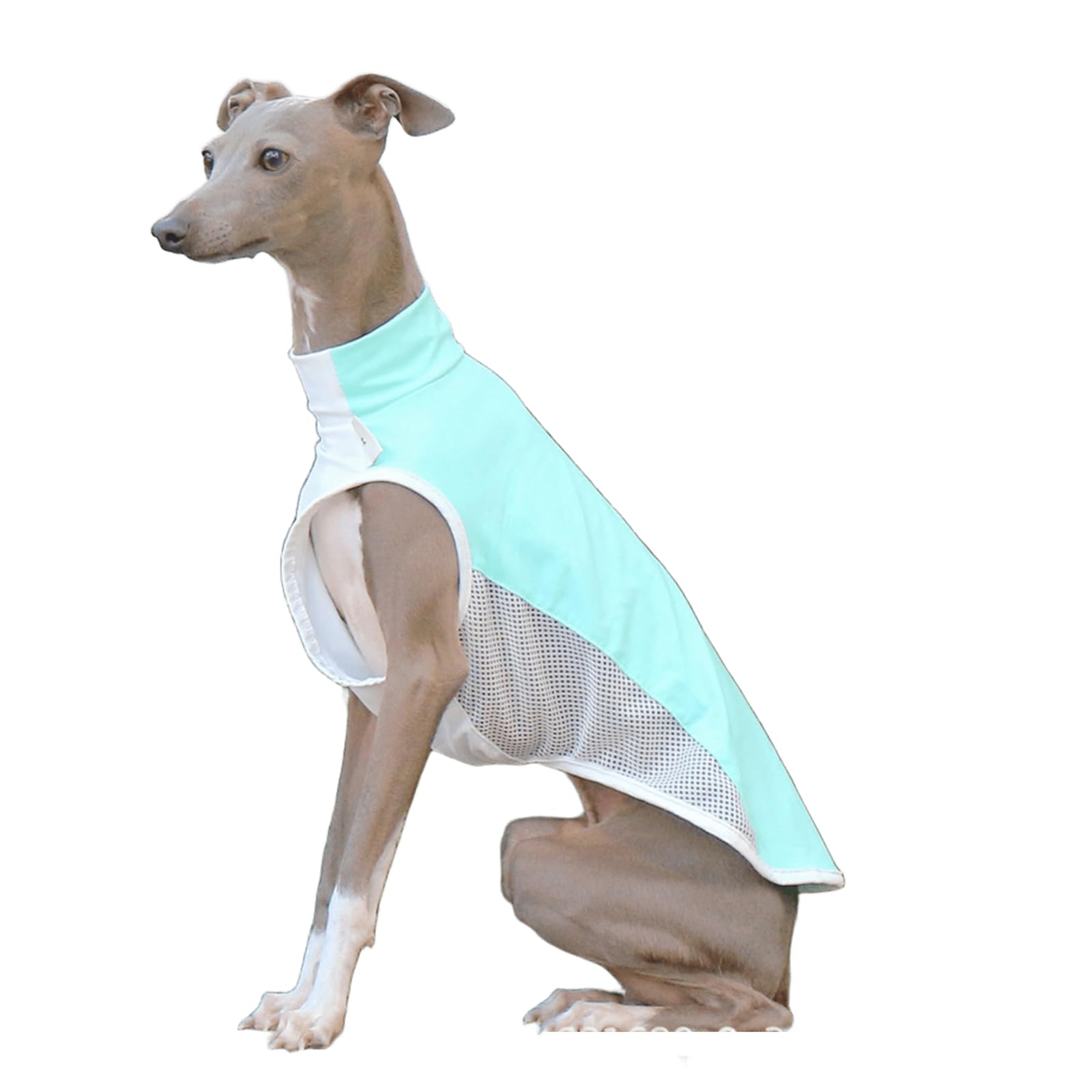 IUOUTG Cooling Vest for Large Dogs, Breathable Summer Dog Sun Shirt, Breathable Mesh Italian Greyhound Clothes for Outdoor Activities
