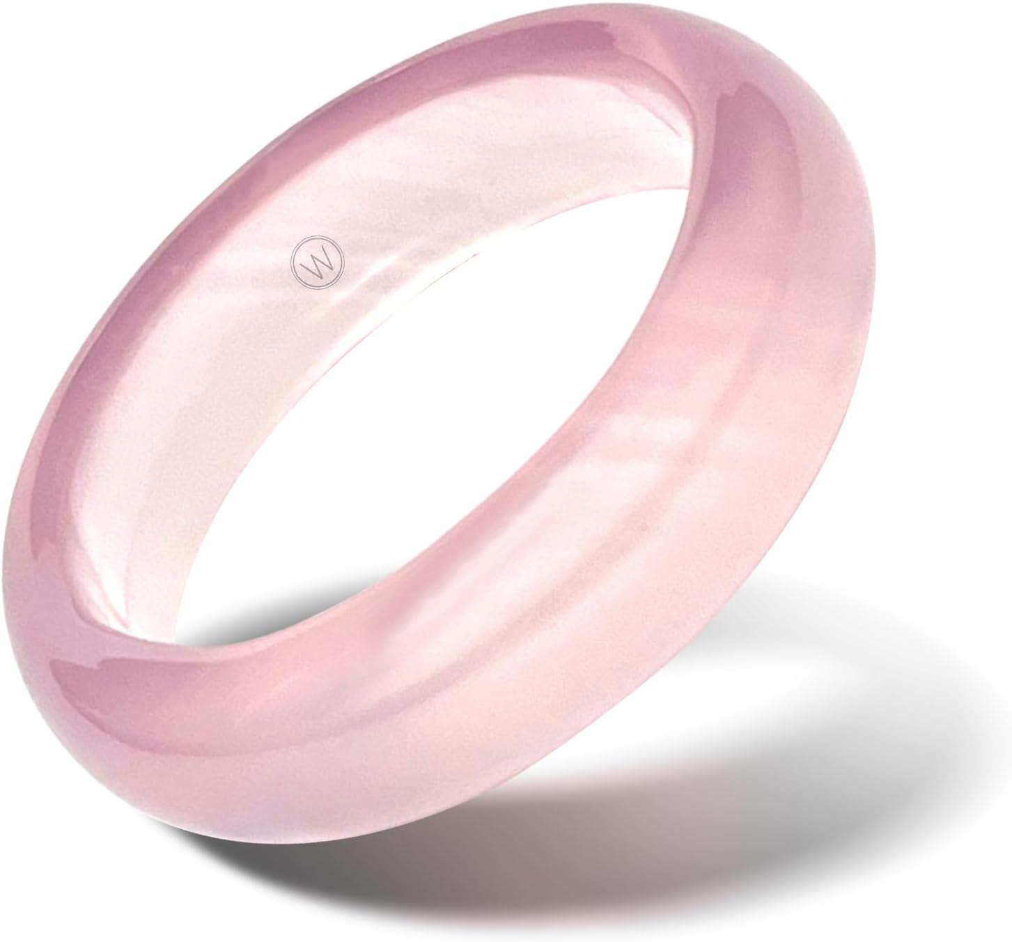 Minimalist Band Rings for Women & Men | Stackable Gemstone Ring Made from High-Grade Natural Stones | Size 4-15 | Angeleno Stone Ring Collection