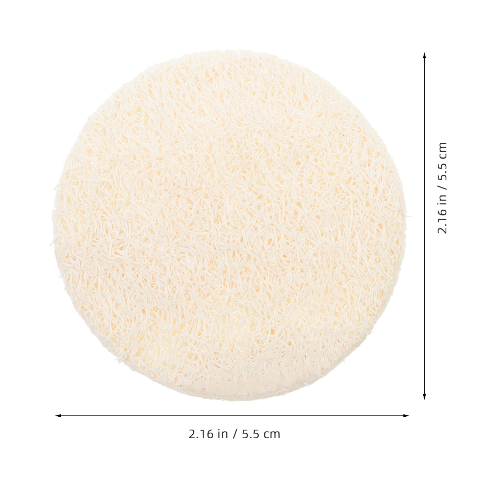 108pezzi Spugne Esfolianti Per Viso Luffa Naturale Pad Esfolianti Rotondi Per Pulizia e Rinnovo Della Per Uomini e Donne Compatta